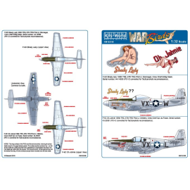 Decal North-American F-6D Mustang - F-6D Shady Lady, 109. TRS, 67. TRG Pilot Lt. Slonneger 
