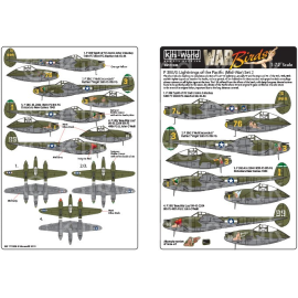 Decal Lockheed P-38 Lightning's P-38 Lightning's of the Pacific (Später Krieg) Set Zwei 
