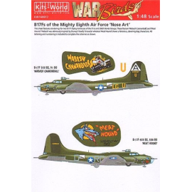 Decal Boeing B-17F Flying Fortress Mighty Eighth Air Force 'Nose Art' Teil 3 (2) 