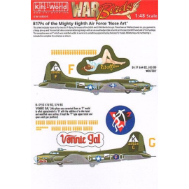 Decal Boeing B-17F Flying Fortress Mighty Eighth Air Force 'Nose Art' Teil 1 (2) 