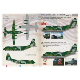 Decal Lockheed C-130 Herkules. Teil 11. C-130 E (68-10935) 