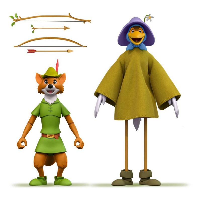 Robin Hood Figur Disney Ultimates Robin Hood Storch Kostüm 18 cm Actionfigure