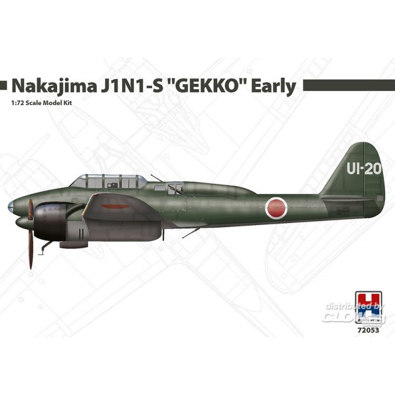 Nakajima J1N1-S GEKKO Früh Modellbausatz