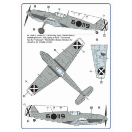 Emils im Spanischen Bürgerkrieg / Abziehbilder, Masken - Messerschmitt Bf-109E pc Abziehbilder – Digitaldrucke 