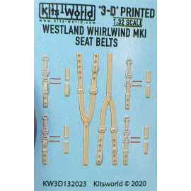 Decal Westland Whirlwind F Mk.I 3D-Sicherheitsgurt-Aufkleber. Special Hobby (zur Verwendung mit Special Hobby SH32047-Kits) 