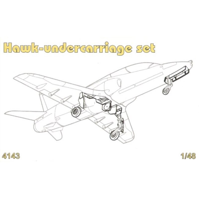 Fahrgestell von BAe Hawk Set. Enthält neue Fahrgestell-Bucht und bedeckt neue Räder (Airfix Bausätze)