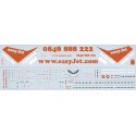 Boeing 737-300 EasyJet HB-IIB Web site and Swiss Phone Number combo