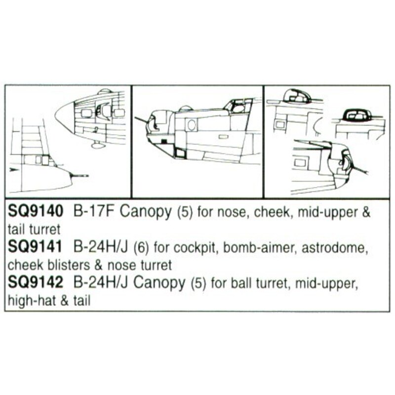 Consolidated B-24H Liberator/Consolidated B-24J Liberator Ball turret bombardier window astrodome turret (designed to be used wi