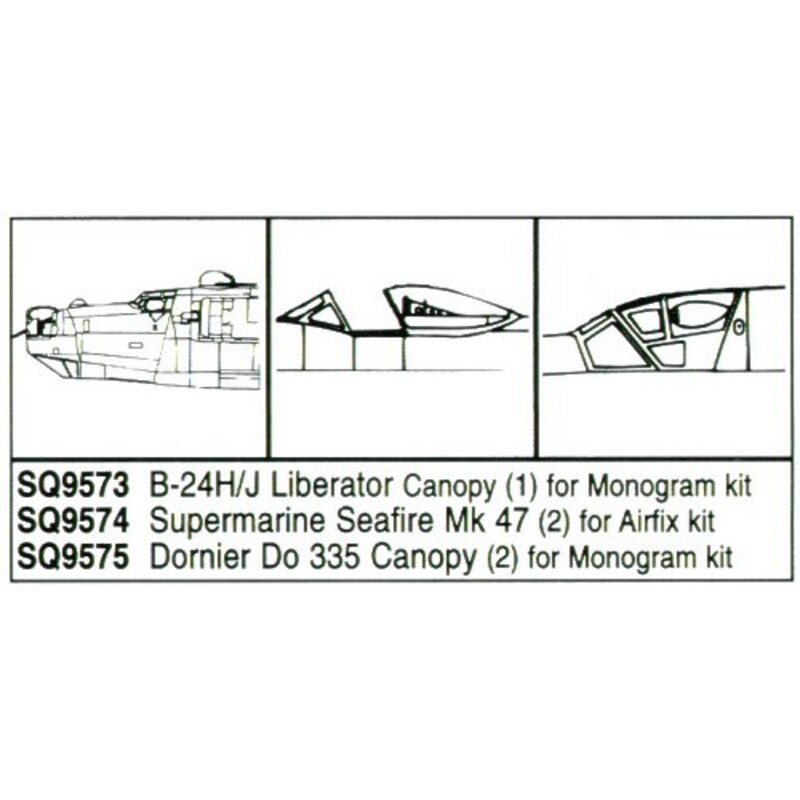 Supermarine Seafire Mk.47 x 2 (designed to be used with Airfix kits)