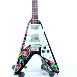 MINI-GITARRE JIMI HENDRIX PSYCHEDELISCHE FLIEGE Replik