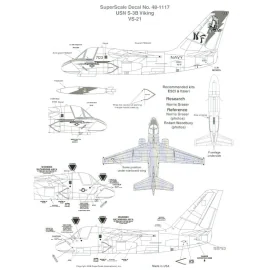 Lockheed S-3B Viking (1) 160605 NF/703 VS-21 Fighting Redtails low visibility grey markings