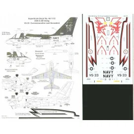 Lockheed S-3B Viking (1) 160121:701 VS-33 Commemorative Last Screwbird with black top of fuselage and fin