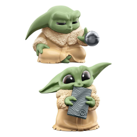 Star Wars Bounty Collection Figur 2er-Pack Grogu Force Focus & Beskar Bite 6cm Figurine