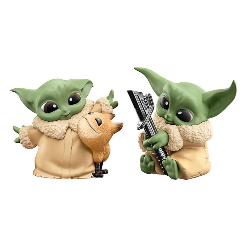 HASF5940 Star Wars Bounty Collection Figur 2er-Pack Grogu Loth-Cat Cuddles & Darksaber Discovery 6cm
