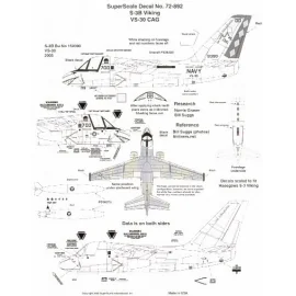 Lockheed S-3B Viking (1) 159390 AA/700 VS-30 CAG with shark mouth USS JFK overall FS36320