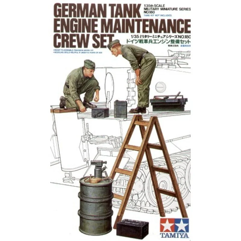 Deutscher Panzer-Motor Maintenance Besatzung-Set