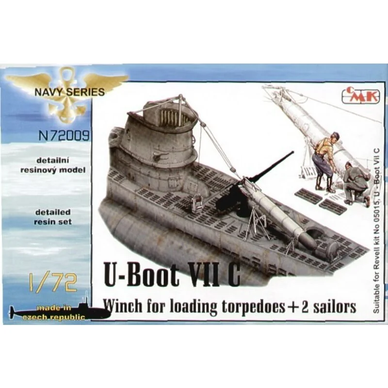 U-Boot Typ VIIc Winde, um torpedos ladende Rollen und torpdeo (für Revell-Modelle) zu laden