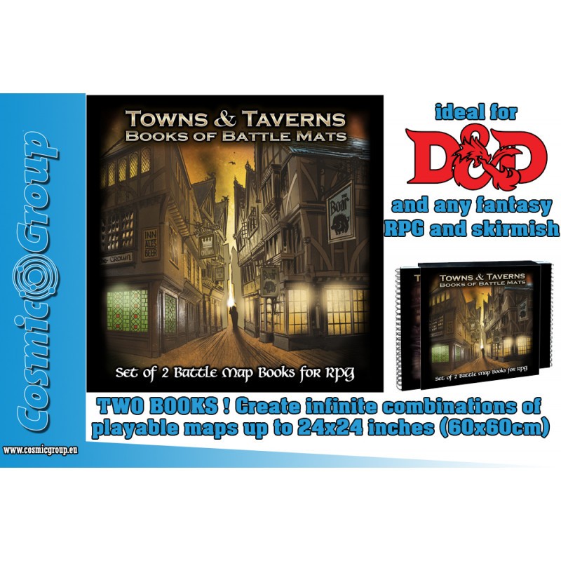 GIANT BOOK OF BATTLEMATS TOWNS & TAVERNS 