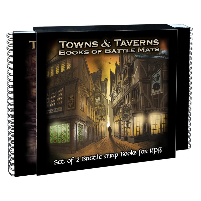 GIANT BOOK OF BATTLEMATS TOWNS & TAVERNS