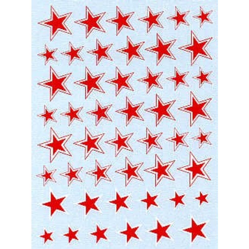 Russian Stars. With white and red/white outlines. 6 sizes Russian Stars. With white and red/white outlines. 6 sizes