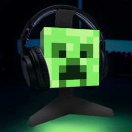 Minecraft Creeper: Leuchtende Halterung für Kopfhörer 