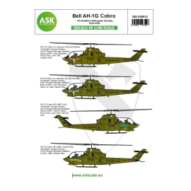Decal Bell AH-1G Cobra 1th Aviation Helicopter Cavalery D/227 AHB 