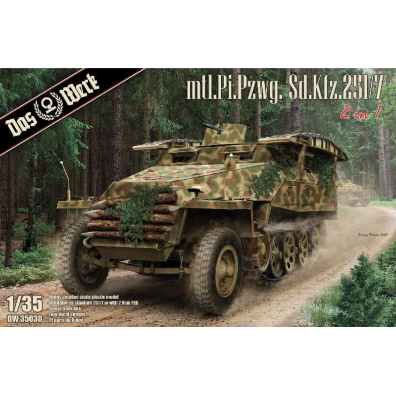 mU.Pi.Pzwg. Sd.Kfz.251/7 Ausf.B Modellbausatz