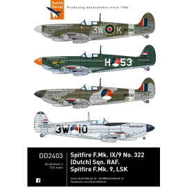 Decal Supermarine Spitfire F Mk.IX/9/16 RAF und LSK 