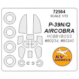 Bell P-39 AIRCOBRA + Radmasken (zur Verwendung mit Hobby Boss-Kits) HB80234, HB80240) [P-39N, P-39Q] 