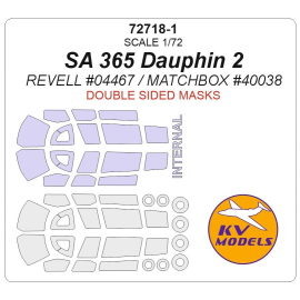 SA 365 Dauphin 2 - (doppelseitig) und Radmasken (zur Verwendung mit Revell-Kits) RV04467 / MATCHBOX-Kits)[SA 365] 