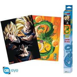 DRAGON BALL – Set 2 Chibi-Poster – Goku & Shenron (52 x 38) 