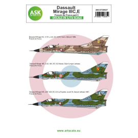 Decal Dassault Mirage IIIC/E French Air Force part 3200-D72027 Dassault Mirage IIIC/E French Air Force - part 3e 