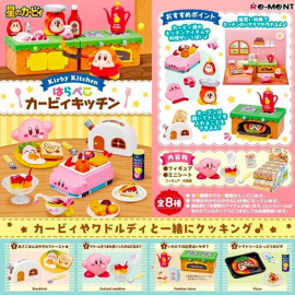 KIRBY - Hungry Kirby kitchen - SET OF 8 Figurine