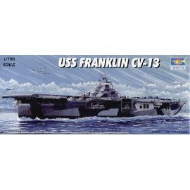 USS Franklin CV 13 Flugzeugträger mit blauen gevac-bildeten Seebasis Modellbausatz