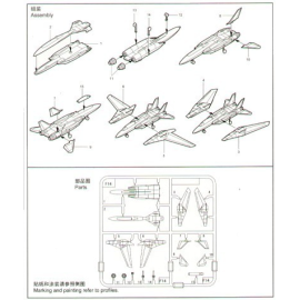 Grumman F-14D Tomcat x 6 Sätze pro Schachtel