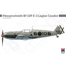 Messerschmitt Bf-109E-3 Legion Condor Dragon + Cartograf + Masken Modellbausatz
