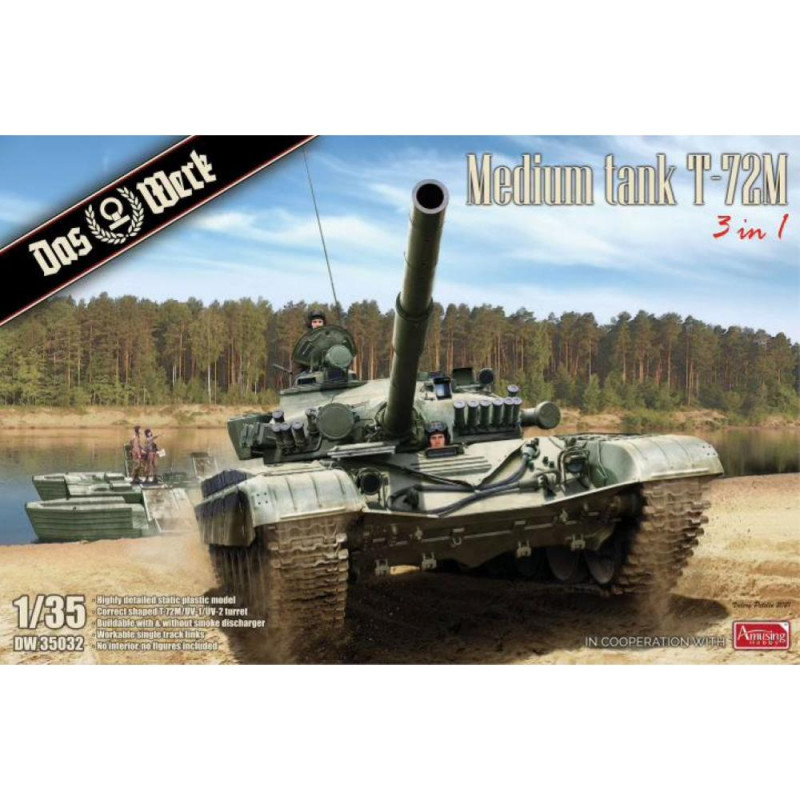 DAS WERK: 1/35; Medium Tank T-72M Modellbausatz