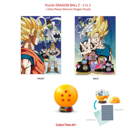 DRAGON BALL Z - Collectible Puzzle - 5 Stars - 2in1 Puzzle +Extra 