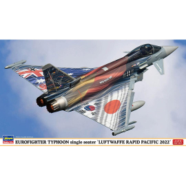 Eurofighter Typhoon Einzelsitz „LUFTWAFFE RAPID PACIFIC 2022“ 1:72 Kunststoff-Flugzeugmodellbausatz 