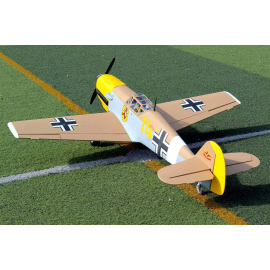 Funkgesteuertes Thermoflugzeug Bf109-4 Trop 20cc ARF mit elektrischem Einziehfahrwerk RC Modellflugzeug