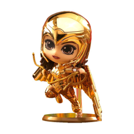 Wonder Woman 1984 Cosbaby (S) Golden Armor Wonder Woman (Metallic Gold Version) 10cm Figurine