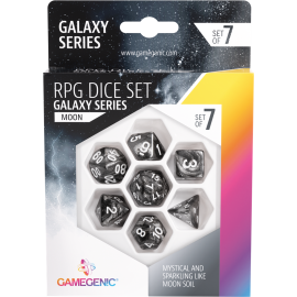 Galaxy Series -Moon- Set de 7 Dés JDR 