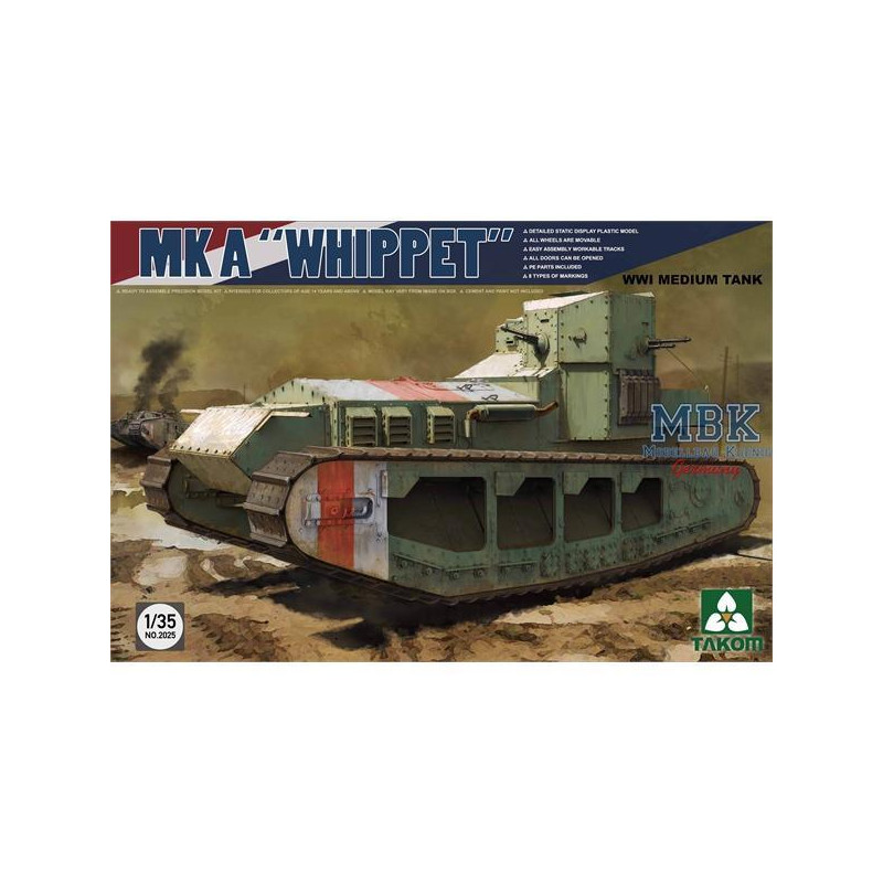 Mk A Whippet britische Medium Tank