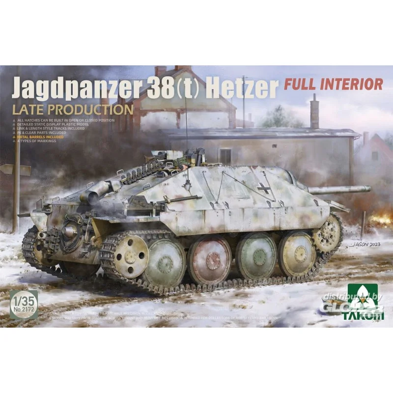 Takom Modellbausatz Jagdpanzer 38(t) Hetzer LATE PRODUCTION w/FULL