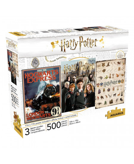 Harry Potter - Aquarius Movie Collection 3000 Piece Jigsaw Puzzle 32” x 45”  -NEW