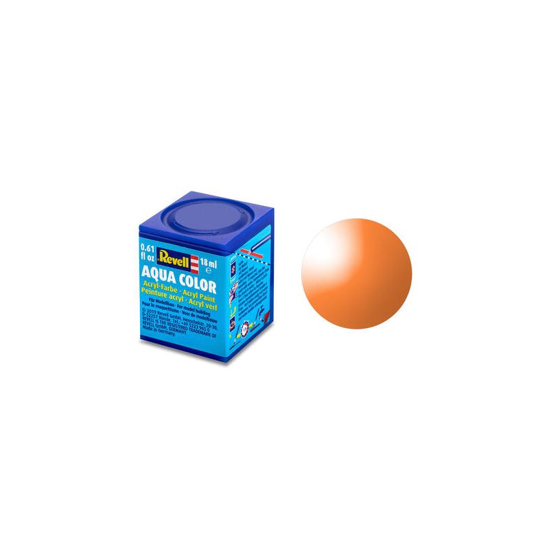 Klare klare orange Aqua-Acrylfarbe – 18 ml 730
