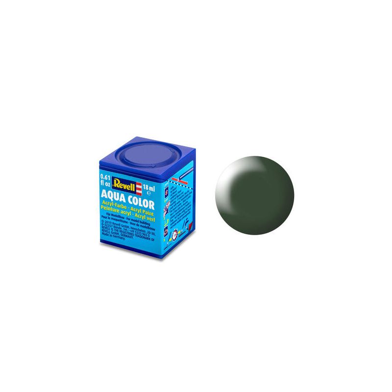 Aqua-Acrylfarbe Dunkelgrün seidenmatt – 18 ml 363