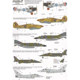 History of RAF 6 Sqn 1931-2010 (5) Bristol F2B FR4744 Ismalia Egypt 1931 Hurricane Mk.IID HV663/U Tunisia 1943 Phantom FGR.2 XV4