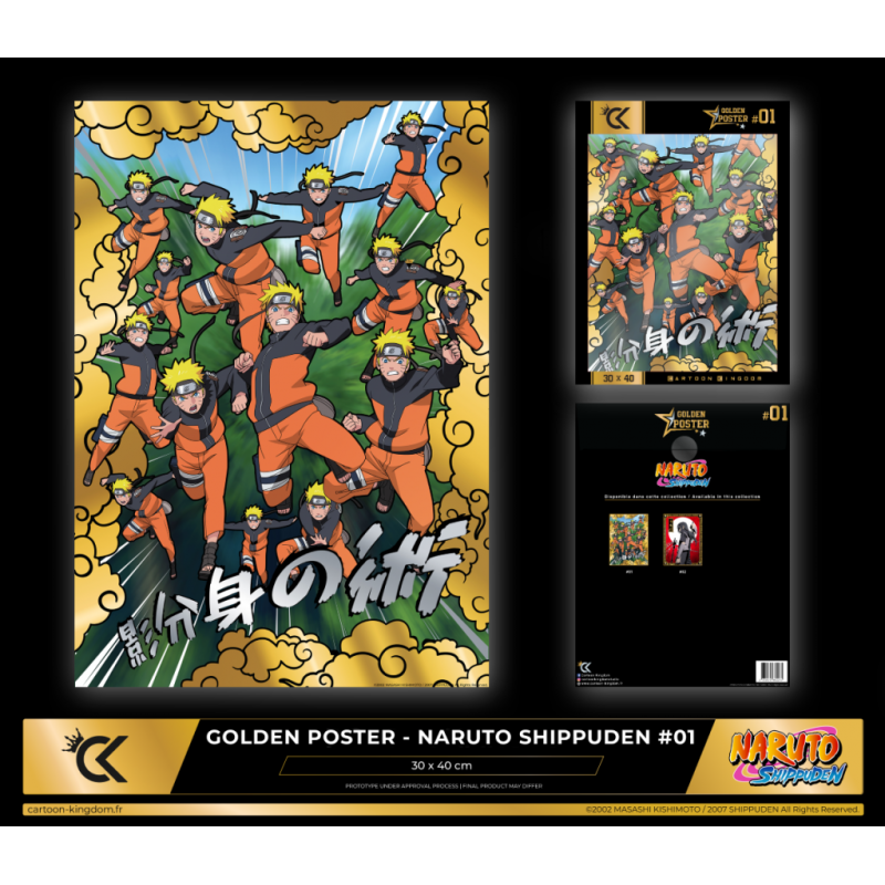 NARUTO SHIPPUDEN - Naruto - Golden Poster 30x40cm Poster und Wandrollen