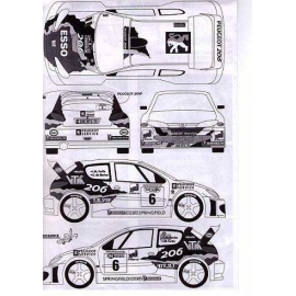 PEUGEOT 206 WRC CONDROZ 2000 DE MEVIUS 